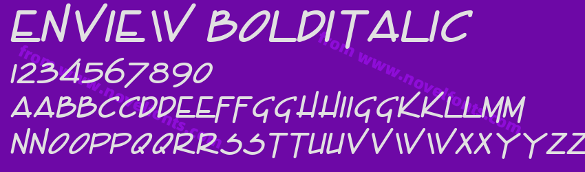 Enview BoldItalicPreview