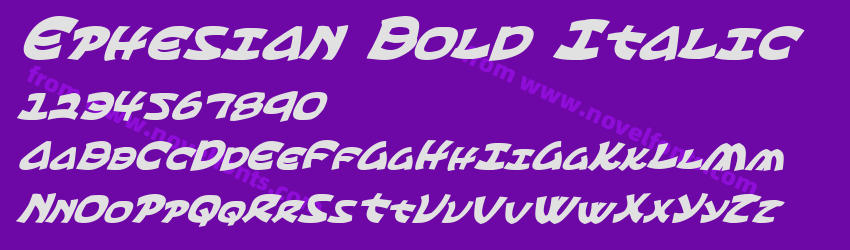 Ephesian Bold ItalicPreview