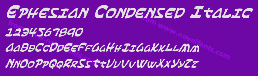 Ephesian Condensed ItalicPreview