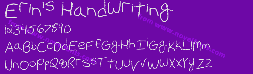 Erin's HandwritingPreview