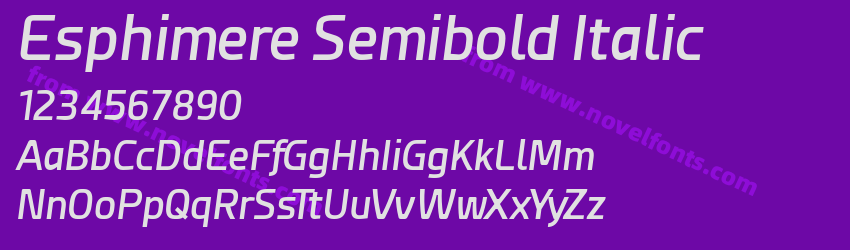 Esphimere Semibold ItalicPreview