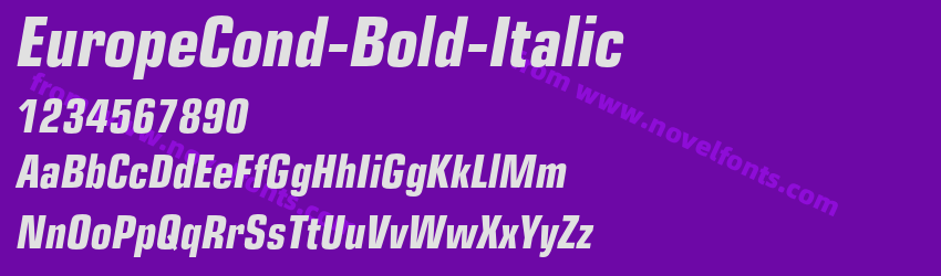 EuropeCond-Bold-ItalicPreview