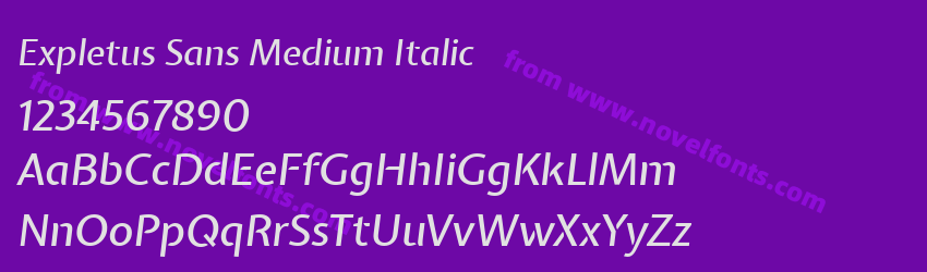 Expletus Sans Medium ItalicPreview