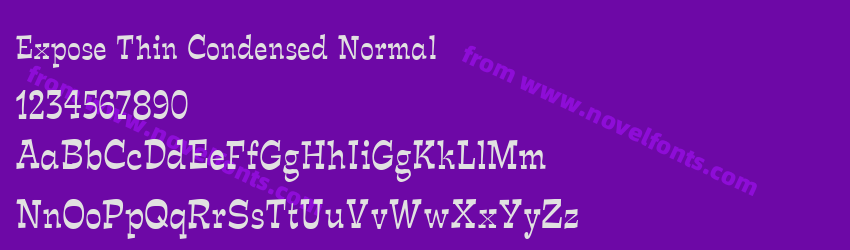 Expose Thin Condensed NormalPreview