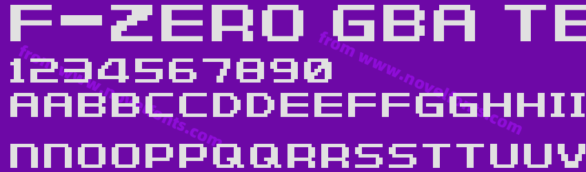 F-Zero GBA Text 1 RegularPreview