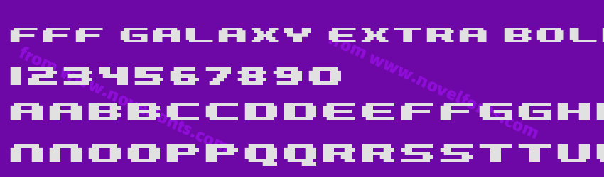 FFF Galaxy Extra Bold ExtendedPreview