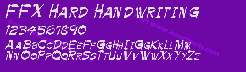 FFX Hard HandwritingPreview