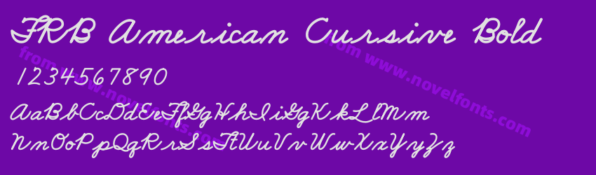 FRB American Cursive BoldPreview