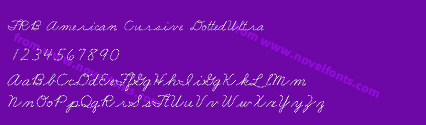 FRB American Cursive DottedUltraPreview