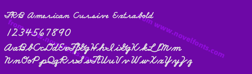 FRB American Cursive ExtraboldPreview