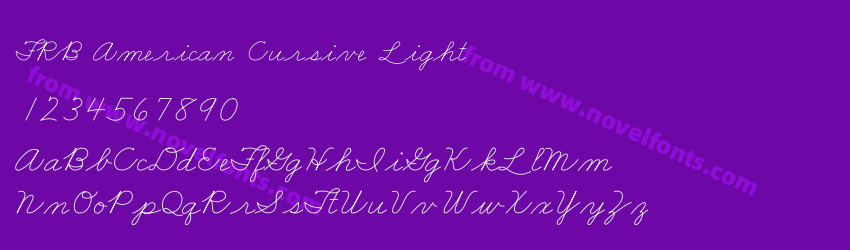 FRB American Cursive LightPreview