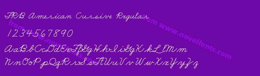 FRB American Cursive RegularPreview