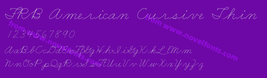 FRB American Cursive ThinPreview