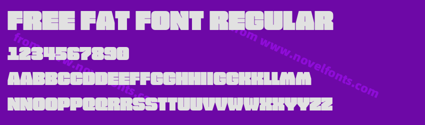 FREE FAT FONT RegularPreview