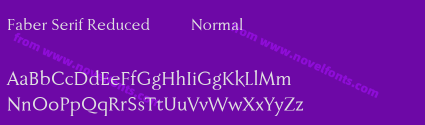 Faber Serif Reduced 55 NormalPreview