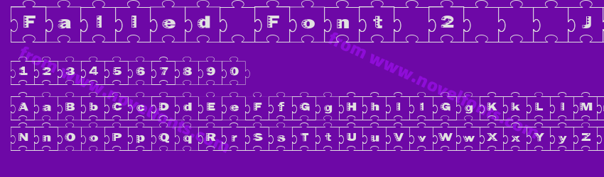 Failed Font 2   JigsawPreview