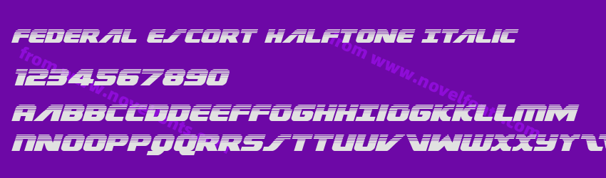 Federal Escort Halftone ItalicPreview