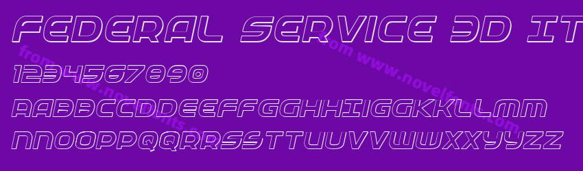 Federal Service 3D ItalicPreview