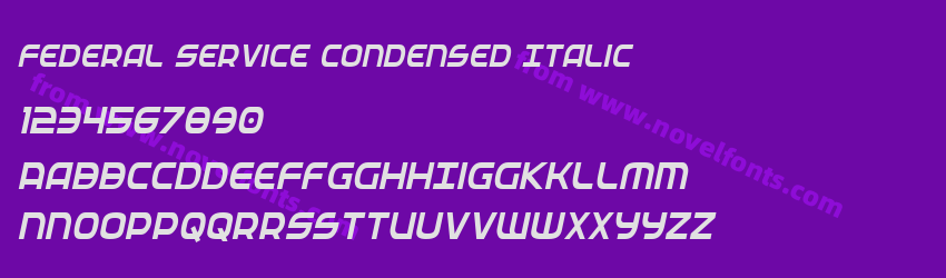 Federal Service Condensed ItalicPreview