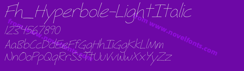 Fh_Hyperbole-LightItalicPreview