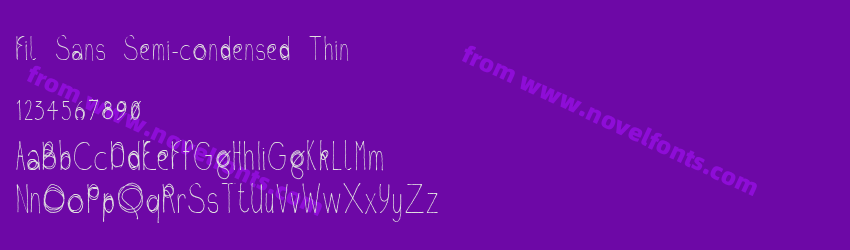 Fil Sans Semi-condensed ThinPreview