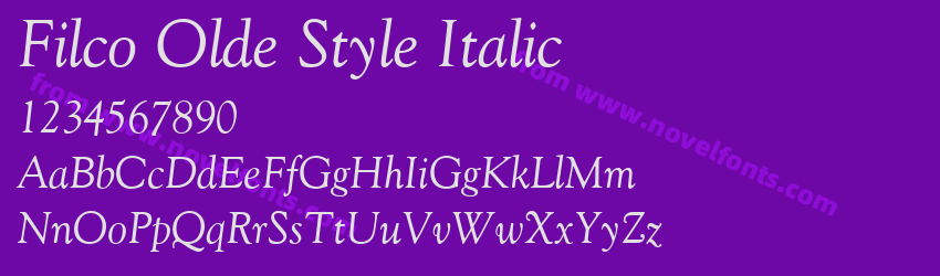 Filco Olde Style ItalicPreview