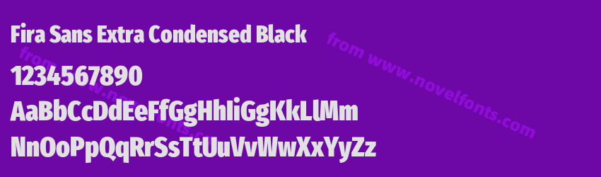 Fira Sans Extra Condensed BlackPreview