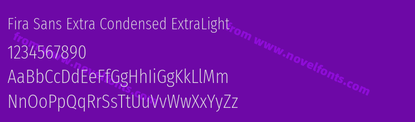 Fira Sans Extra Condensed ExtraLightPreview