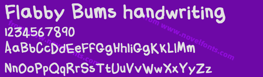 Flabby Bums handwritingPreview