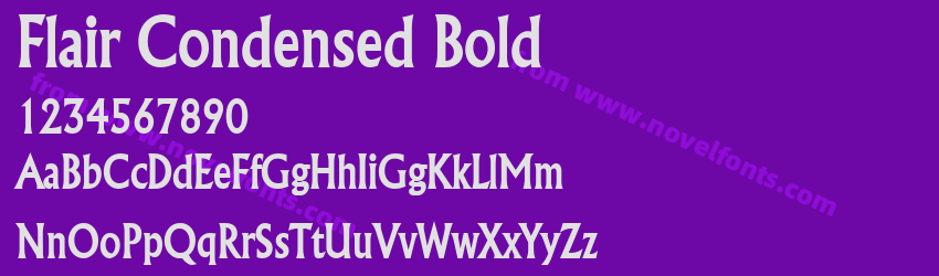 Flair Condensed BoldPreview