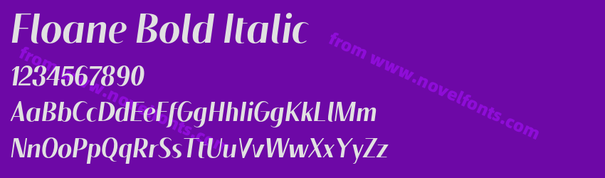 Floane Bold ItalicPreview