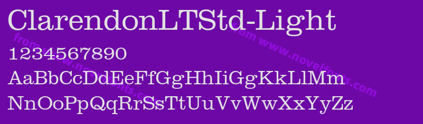 ClarendonLTStd-LightPreview