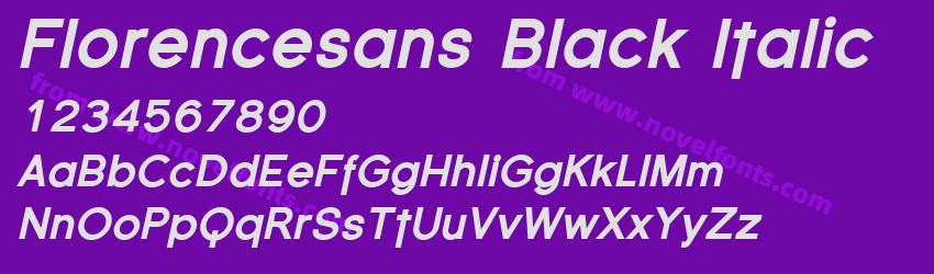 Florencesans Black ItalicPreview