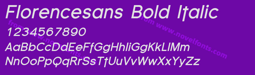 Florencesans Bold ItalicPreview