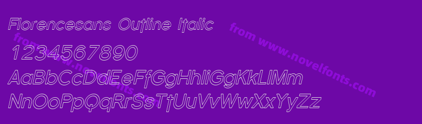 Florencesans Outline ItalicPreview