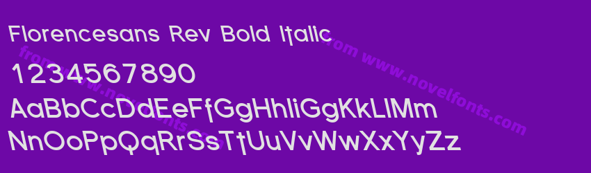 Florencesans Rev Bold ItalicPreview