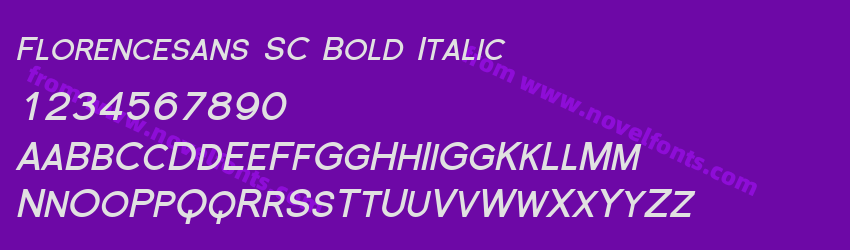 Florencesans SC Bold ItalicPreview