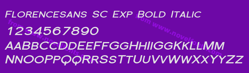 Florencesans SC Exp Bold ItalicPreview