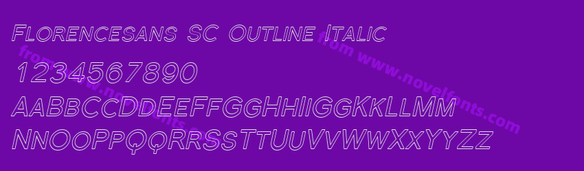 Florencesans SC Outline ItalicPreview