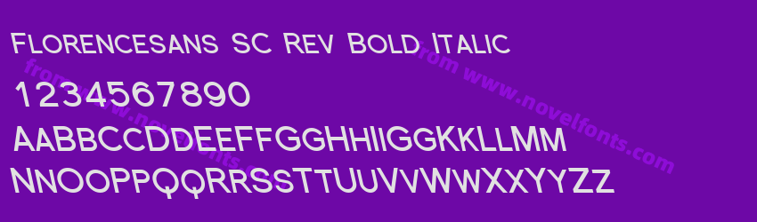 Florencesans SC Rev Bold ItalicPreview