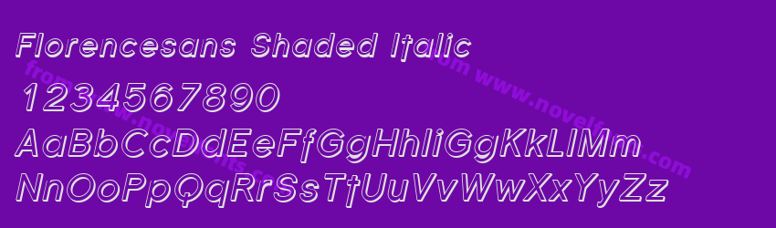 Florencesans Shaded ItalicPreview