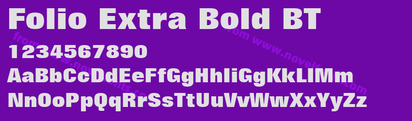 Folio Extra Bold BTPreview