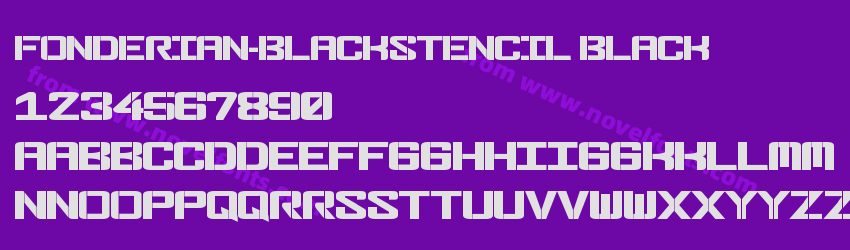 Fonderian-BlackStencil BlackPreview