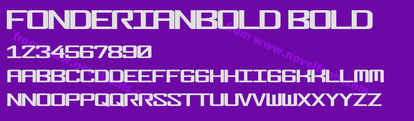 FonderianBold BoldPreview