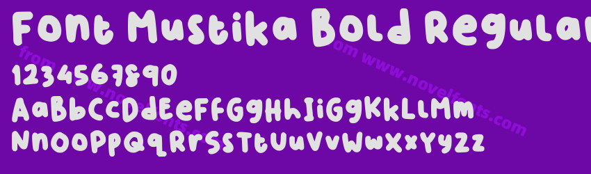 Font Mustika Bold RegularPreview