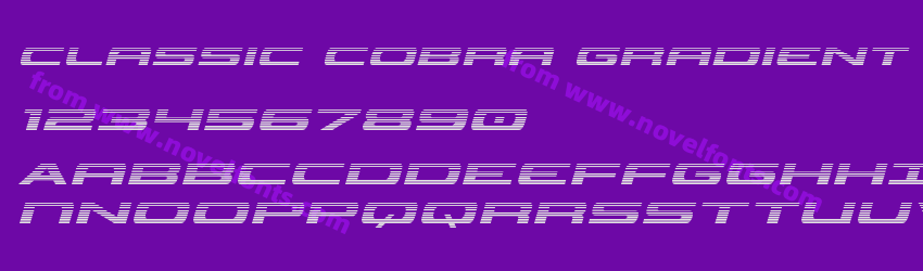 Classic Cobra Gradient ItalicPreview