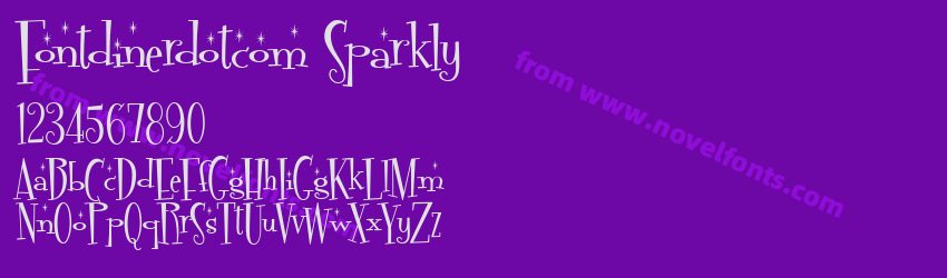 Fontdinerdotcom SparklyPreview