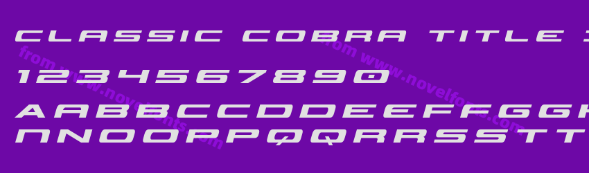 Classic Cobra Title ItalicPreview