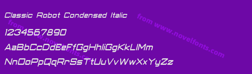 Classic Robot Condensed ItalicPreview