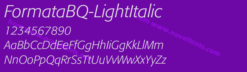 FormataBQ-LightItalicPreview